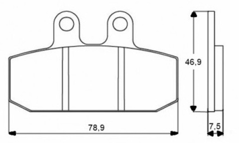 AGPA28OR Тормозные колодки дисковые мото Accossato (FDB438P)