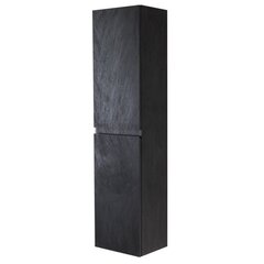Cezares MOLVENO-1600-2A-SC-NR MOLVENO Шкаф подвесной с двумя распашными дверцами с доводчиками, с двумя полками, Nero, 400x300x1600 фото