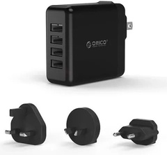 Зарядное устройство Orico DSP-4U-SG-BK-PRO черный