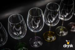 Набор из 6 бокалов для вина с цветным дном «Арлекино», 550 мл, фото 2