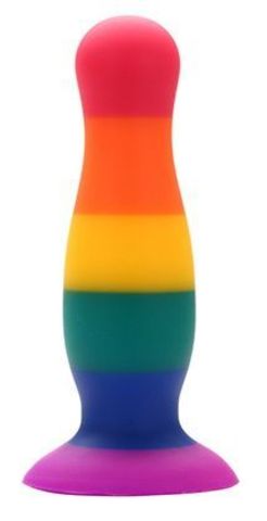 Разноцветная анальная пробка COLOURFUL PLUG - 10,5 см. - Dream Toys Colourful love 21699