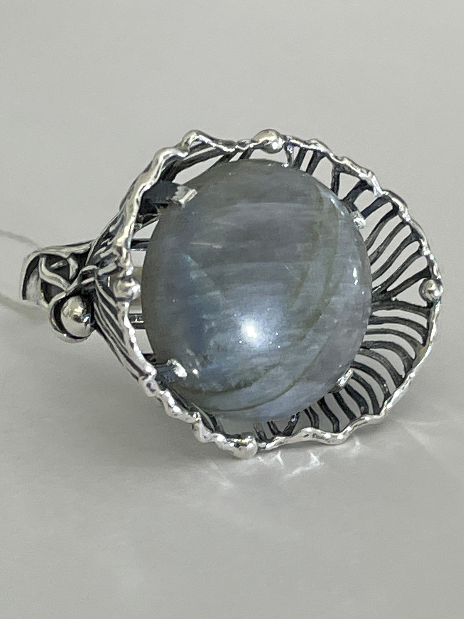 Маки-лабрадор (кольцо  из серебра)