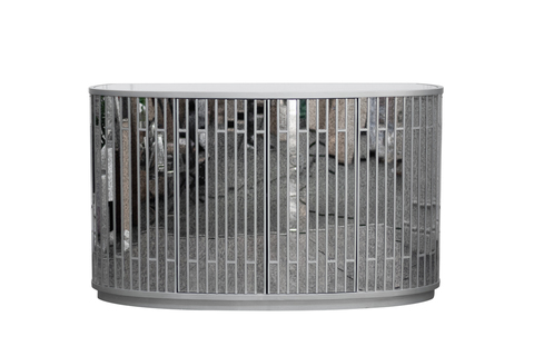 Комод зеркальный двухдверный Garda Decor KFG040