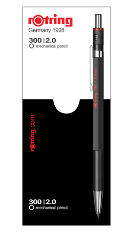 Карандаш механический Rotring 300 Black, грифель: 2.0 mm (1904729)