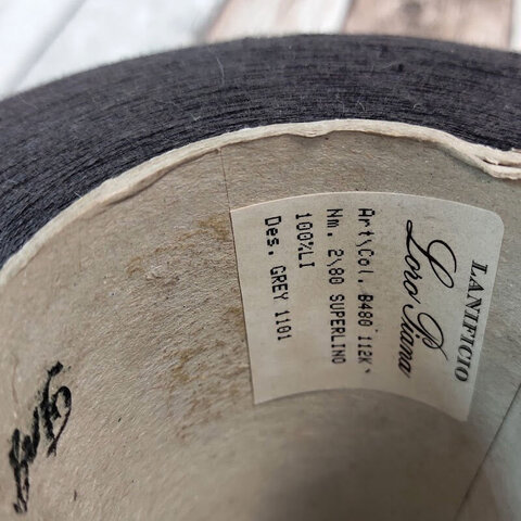 Лен LORO PIANA / SUPERLINO 2/80 темно-серый