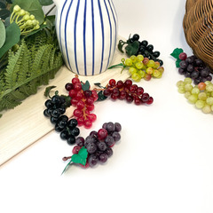 Виноград искусственный, гроздь 9 см, фрукты декоративные, цвет микс, набор 3 грозди.