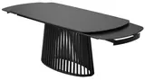 фото 4 Стол DESIO 180 PURE BLACK SOLID CERAMIC Черный мрамор матовый, керамика/Черный каркас, DISAUR на profcook.ru