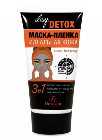 Флоресан DEEP DETOX Маска-пленка с активированным углем,150мл Ф-17