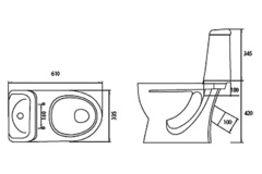 Унитаз-компакт Идеал Стандарт Белый S1