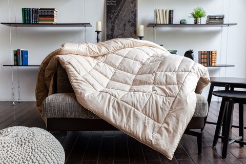 Одеяло пуховое теплое 220х240 German Grass Almond Camel Grass