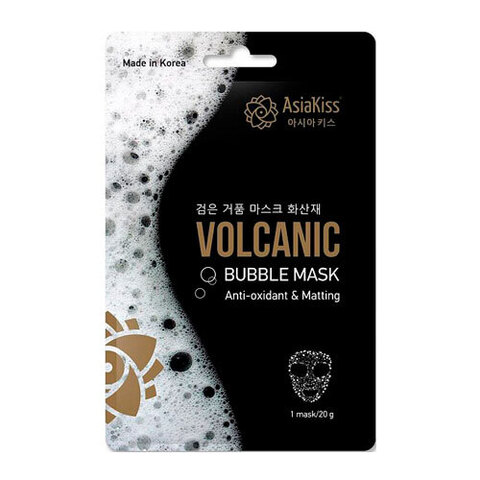 AsiaKiss Volcanic Bubble Mask - Маска пузырьковая с вулканическим пеплом