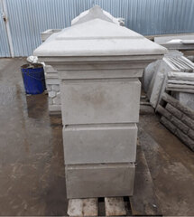 Блок наборный BN-08 "гладкий руст" 35см*35см/22см