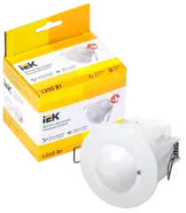 Датчик движения ДД-МВ 301 белый, 1200Вт, 360 гр.,8М,IP20,IEK  LDD11-301MB-1200-001