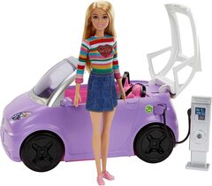 Автомобиль для куклы Барби Электромобиль фиолетовый