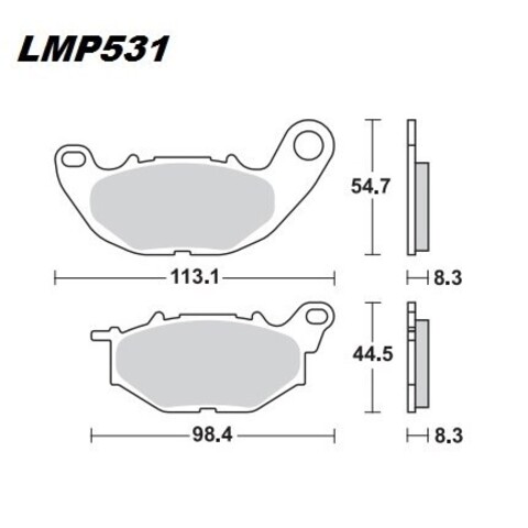 Колодки дискового тормоза AP Racing LMP531 SF