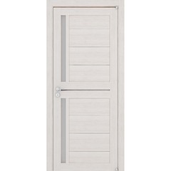 Купить Межкомнатная дверь экошпон Uberture 2121 капучино велюр остеклённая