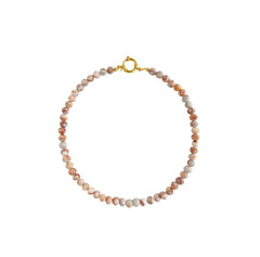 Колье из бусин камня ( peach aventurine )