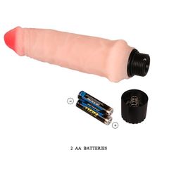 Вибратор телесного цвета  Realistic Cock Vibe - 15,5 см. - 