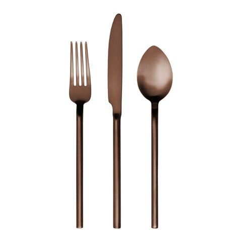 Набор столовых приборов 24 предмета Herdmar Desiree Mat Choco 78 шоколадный матовый