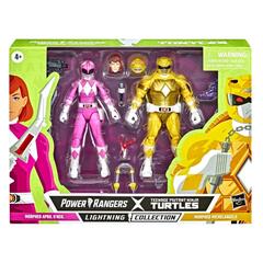 Фигурки Power Rangers X Teenage Mutant Ninja Turtles — Hasbro Lightning Collection Michelangelo Yellow and April Pink