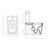BelBagno BB120CPR Чаша унитаза безободкового, P-trap