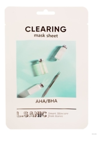 Тканевая маска для очищения пор лица AHA/BHA Clearing Mask Sheet