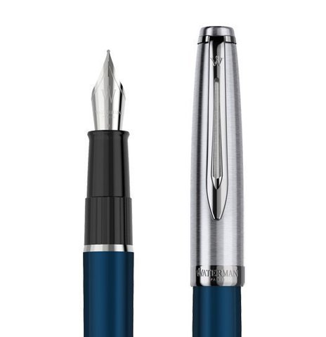 Ручка перьевая Waterman Embleme Blue CT, F (2100380)