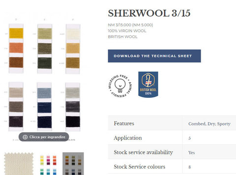 Экошерсть 100% SESIA SHERWOOL 3/15 коричневый