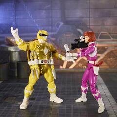 Фигурки Power Rangers X Teenage Mutant Ninja Turtles — Hasbro Lightning Collection Michelangelo Yellow and April Pink
