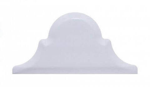 Adex Renaissance Arabesco Biselado Remate Snow Cap 7.5x15