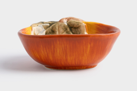 Пиала 14х5см Anna Lafarg Bright pumpkin Тыква оранжево-зеленая