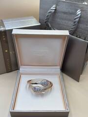 Браслет ДВЕ ЗМЕИ коллекция SERPENTI с цирконами в качестве VGOLD
