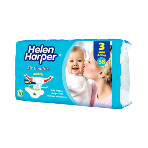 Подгузники Хелен Харпер Аэр комфорт Миди 3-ка 56шт