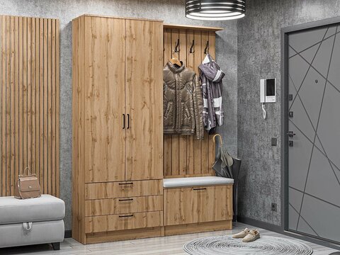 Прихожая Стиль-03 Wotan Oak 2S Дуб Вотан