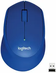 Мышь беспроводная Logitech M330 Silent Plus Blue (1000dpi, USB, 2but) (910-004925)