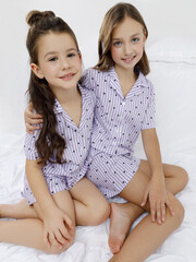 пижама  для девочки  МП 1667/сиреневый Н255.1