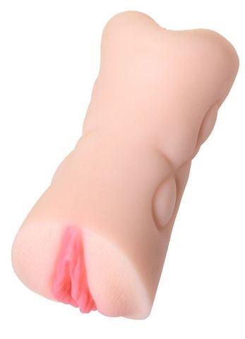 Телесный двусторонний мастурбатор Rich Fruit - вагина и анус - ToyFa Juicy Pussy 893022