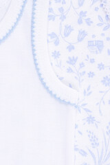 майка  для девочки  К 1181-2уп/белый,волшебный сад