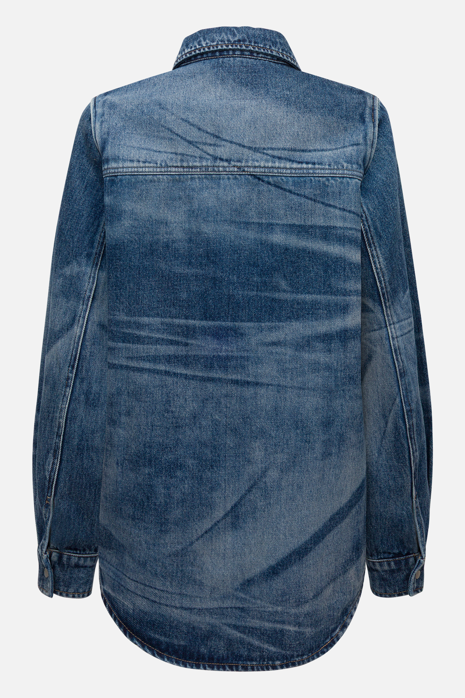 Джинсовая рубашка acid wash