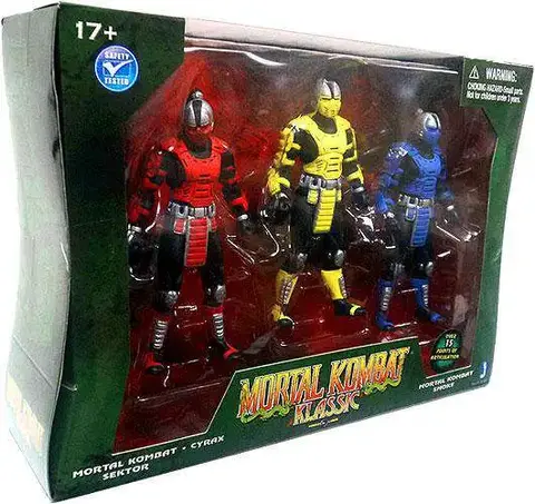 Набор фигурок Сектор Сайракс и Смоук из игры Мортал Комбат