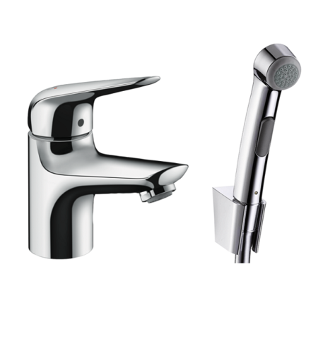 Смеситель для раковины с гигиеническим душем Hansgrohe Novus 71144000