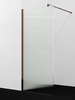 Wasserkraft Rur 30W 30W46RG-FL Душевая перегородка 110 см, профиль розовое золото, стекло рифленое