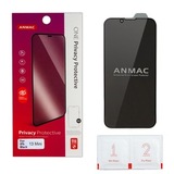 Защитное стекло 9H HD Privacy ANMAC для iPhone 13 Mini (Антишпион) (Черная рамка)