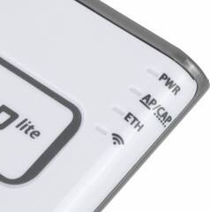 MikroTik mAP lite with 650Mhz CPU, 64MB RAM, 1xLAN, built-in Dual Chain 2.4Ghz 802.11bgn Dual Chain wireless with integrated antennas, RouterOS L4, plastic case, PSU