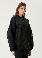 Бомбер Oversized MA-1 Mod Bomber Jacket W Black (Черный)
