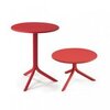 Стол пластиковый обеденный Nardi Spritz + Spritz Mini, красный, Ø605х400-765 мм