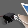 Универсальная розетка 2xUSB+12V с вольтметром на руль