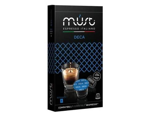 Кофе в капсулах Must Deca, 10 капсул для кофемашин Nespresso