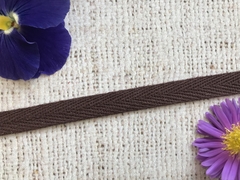 Лента киперная, хлопок, ш. 1 см, коричневый