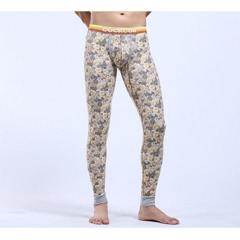 Мужские кальсоны с узором бежевые Cockon MAN pants Begie23714